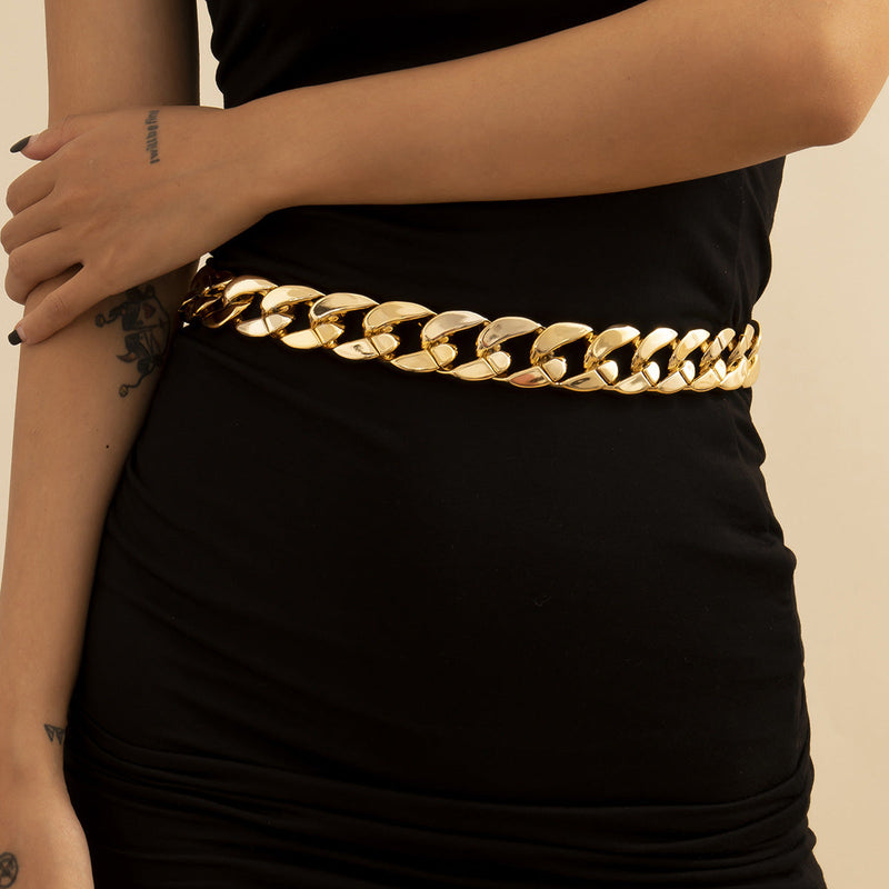 Punk Hip Hop Exaggerated Single Layer Thick Chain Body Chain Obsesie