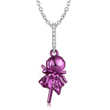 Purple Lollipop Necklace S925 Sterling Silver Obsesie