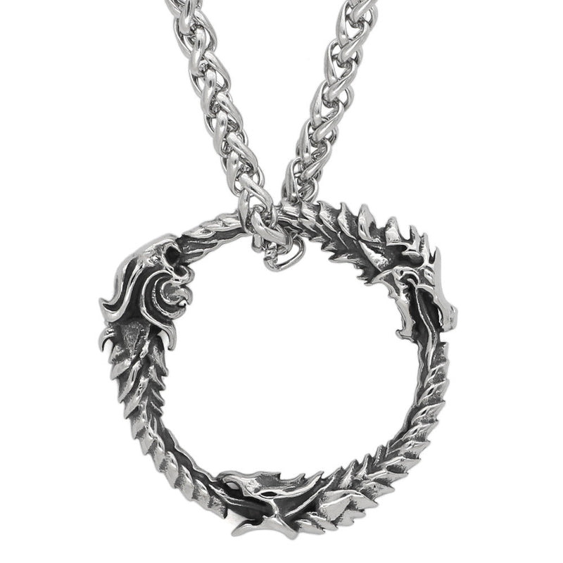 Raven Titanium Steel Pendant Viking Necklace For Men And Women Obsesie