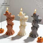 Ghost tower chart showing 13.9 cm height, 5.9 cm width and 99 g wax estimate