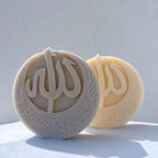 Angled Allah and Muhammad crescent designs