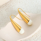 Gold Plated Oil Dripping Earrings