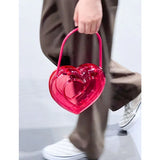 Cute Heart-shaped Women Handbag.