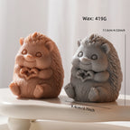 Hedgehog casting size diagram showing 11.5 cm height and 9.4 cm base width