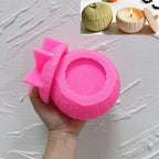 Pink silicone molding pieces for the pumpkin body and separate lid