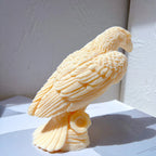 Rear view of the eagle casting showing tail feathers and perch