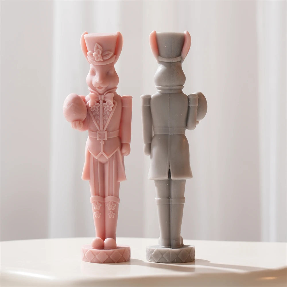 Front and rear views of the rabbit nutcracker uniform