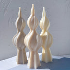 Sculptural spindle castings with flowing curved ribs