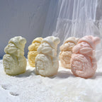Angled snowman castings showing the smaller figures held at the front