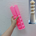 Pink silicone mold for smooth stacked-disc pillar design