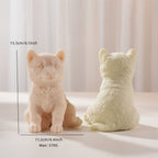 Shiba Inu casting size diagram showing 15.5 cm height, 11.2 cm width and 570 g wax reference