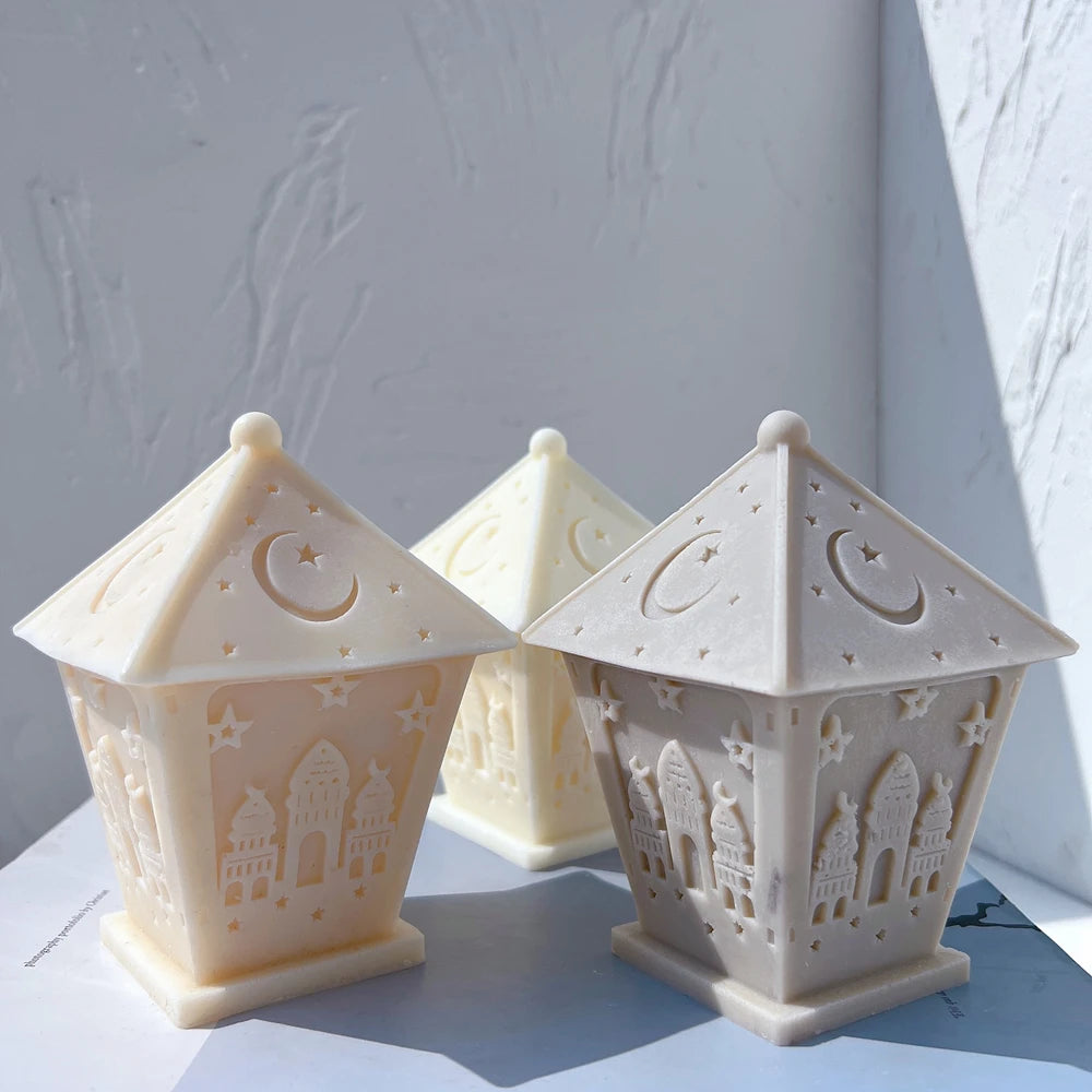Close view of celestial roofs above architectural side relief