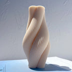 Single peach twisted pillar casting