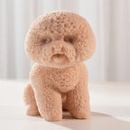 Seated round-head puppy casting with sturdy front paws