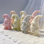 Angled Christmas gnome group showing little hands, noses and boots