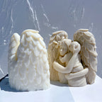Rear wing feathers beside front embrace views