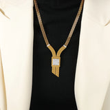 Aesthetic Chain Necklace Female Stainless Steel