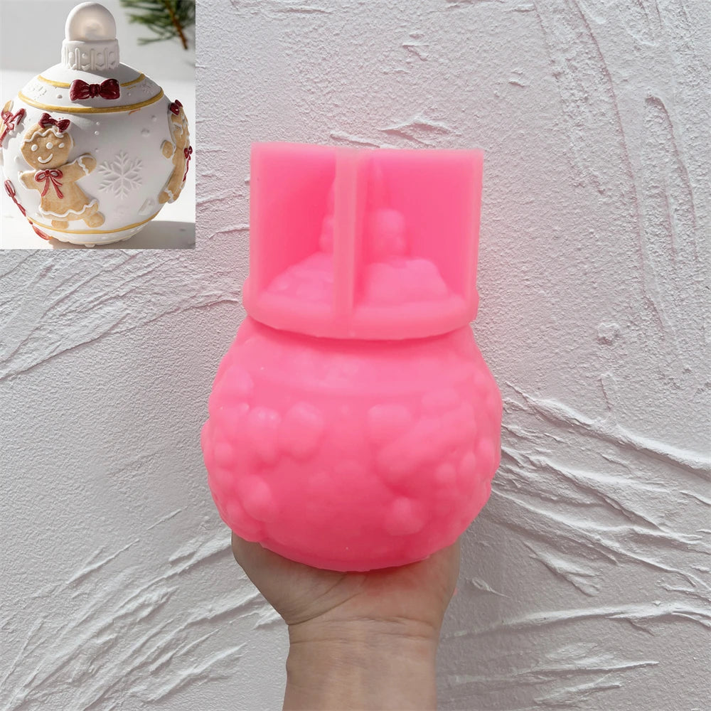 Pink silicone mold for candy-motif ornament vessel SZ942