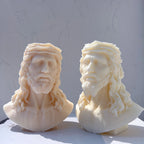 Two bearded busts showing the crown and shoulder bases
