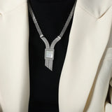 Aesthetic Chain Necklace Female Stainless Steel