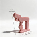 Chai sculpture chart showing 9.8 cm height, 11.5 cm width and 71 g wax estimate