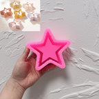 Pink Star holder silicone mold