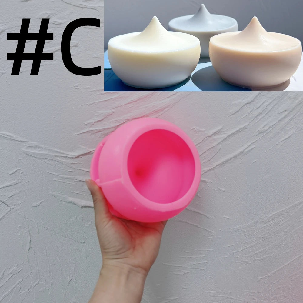 Pink Low Profile C mold with matching squat pointed castings
