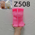 Pink Z508 shaggy puppy silicone mold