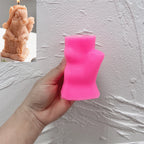 Pink S3 squirrel chimney mold with finished example