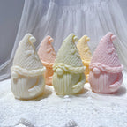 Front and angled views of gnomes with braided hat brims