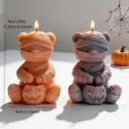 Mummy bear chart showing 11.5 cm height, 8 cm width and 260 g wax estimate