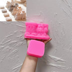 Pink train jar and lid mold components held together