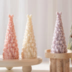 Bow-covered trees displayed at different heights