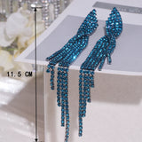 Long Full Rhinestone Earrings