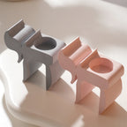 Top closeup of candle recesses in two Chai tealight holder castings
