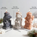 Chimney animal dimension chart with variant wax estimates