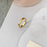 Gold Plated Waterproof Stacker Ring