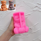 Pink silicone mummy bear and pumpkin mold