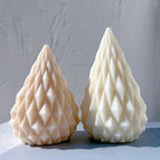 Medium peach and large cream diamond cone castings