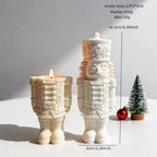 Measurement graphic for nutcracker vessel 16.5 cm tall 6 cm wide with interior cavity