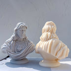 Front and rear views of the Sacred Heart bust