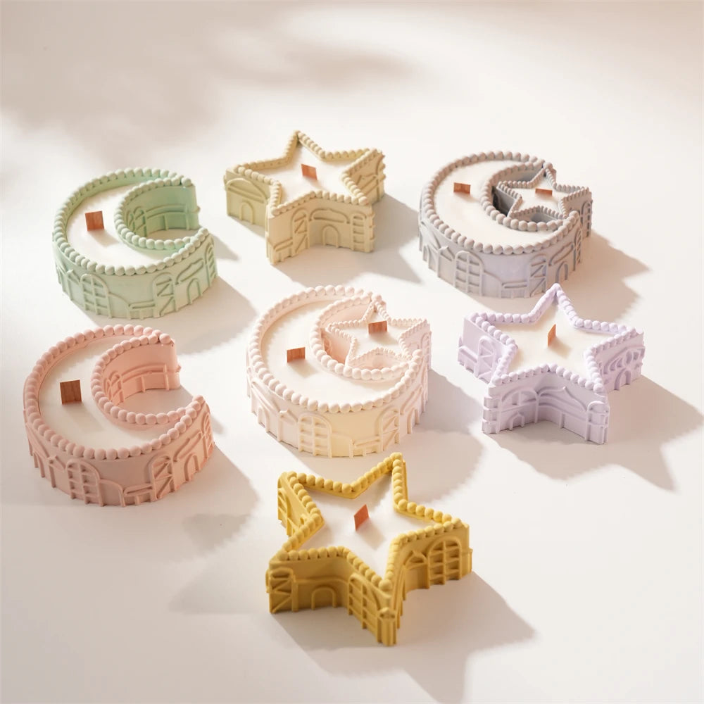 Crescent star and combined crescent-star decorative holders