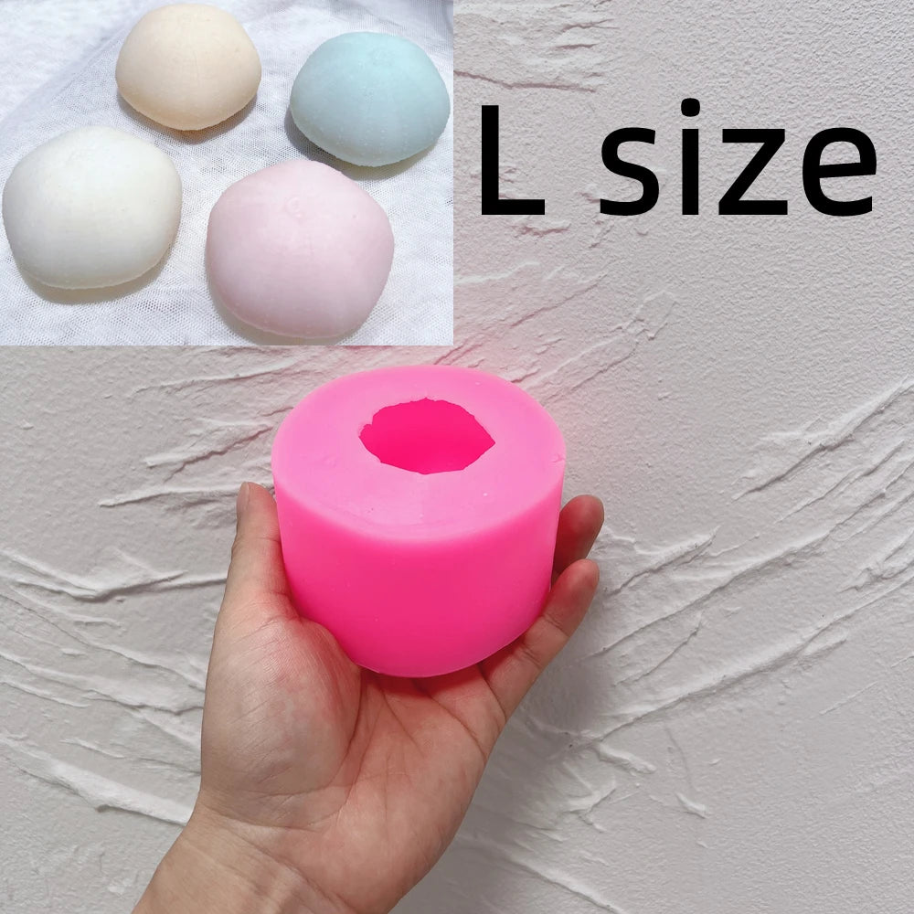 Large single sea-urchin silicone mold marked L
