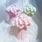 Pastel calla lily bouquet castings above sculpted stem sections
