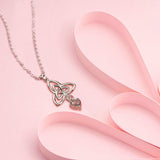 S925 Silver Sterling Celtic Heart Necklace Obsesie