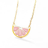 S925 Sterling Silver Fashion Grapefruit Pendant Necklace Obsesie