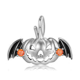 S925 Sterling Silver Flying Pumpkin Necklace Obsesie