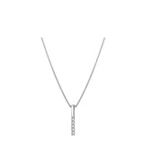 S925 Sterling Silver Minimalist Bar Necklace Simple Light Luxury Necklace Obsesie