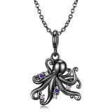 S925 Sterling Silver Octopus Pendant Necklace Obsesie