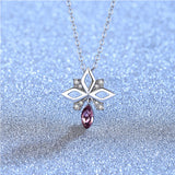 S925 Sterling Silver Tide Austrian Crystal Gift Of Love Necklace Obsesie